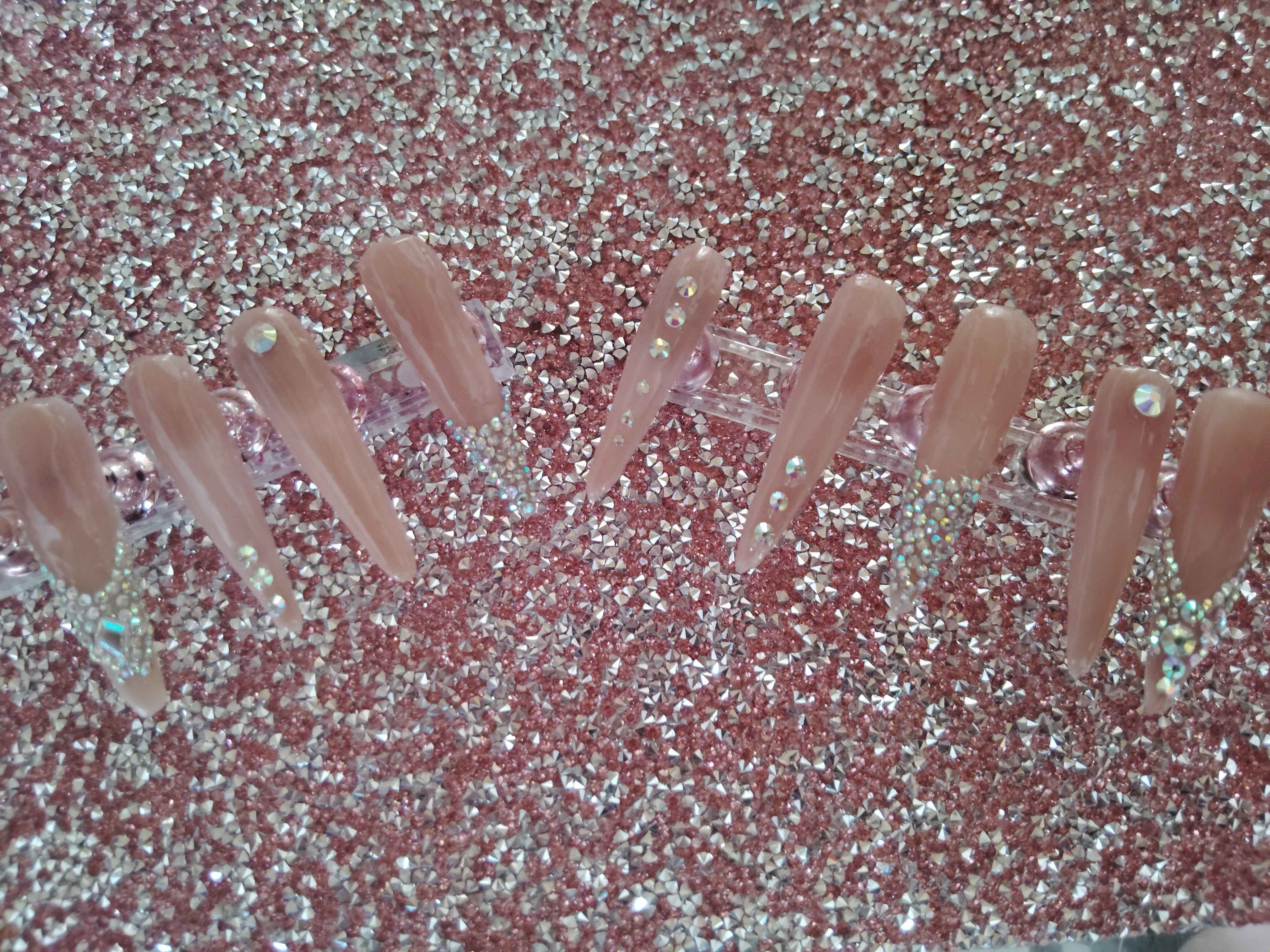 Ombre Pink Press-On Nails – Gradient Almond Set