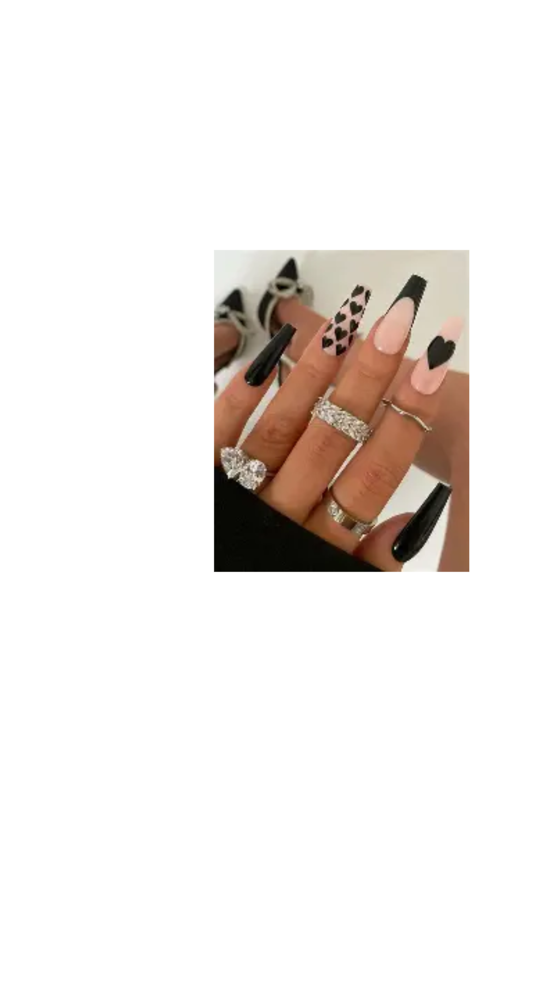 Black & White Classic Press-On Nails – Timeless Chic - ClassyNails4U