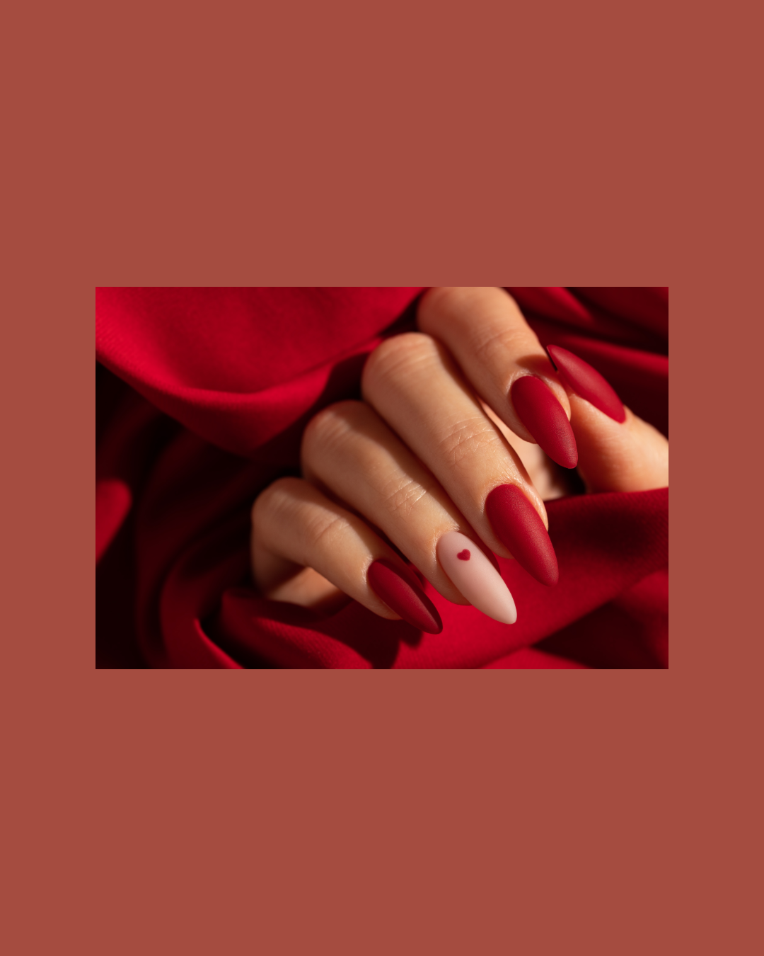 Red Love Press-On Nails – Bold Romantic Glamour
